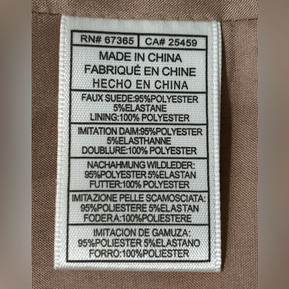 BB Dakota Steve Madden Jacket Medium Zip Beige Buttery Soft Faux Suede 80s Vibe - Picture 9 of 9